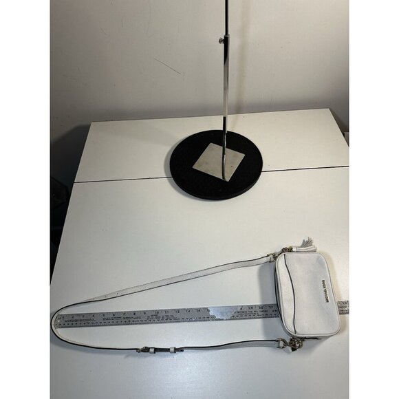 Michael Kors White Cross Body Bag With belt Loops - Picture 10 of 11